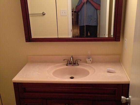 Recently upgraded bathroom with tile shower and floors. Als