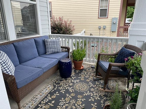 Spacious front porch