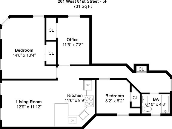 2nd image of 201 W 81st St APT 5F