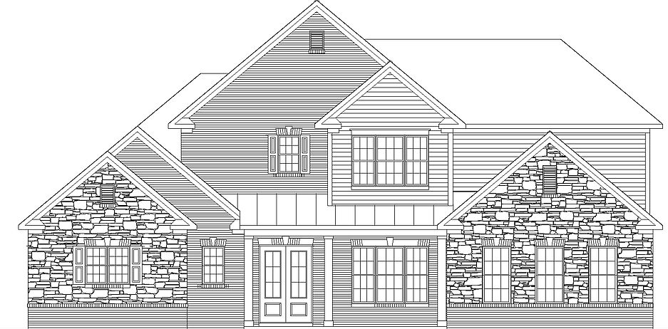 Elevation B - preliminary drawing