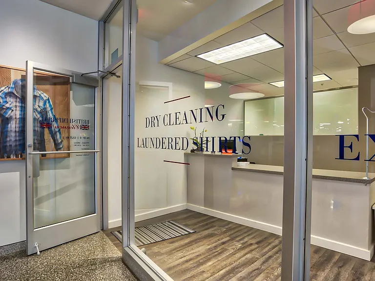 Drop your dry cleaning off on the way to work, pick it up on your way home at our onsite retailer, British Imperial Dry Cleaners