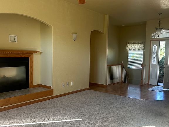 living room with fireplace