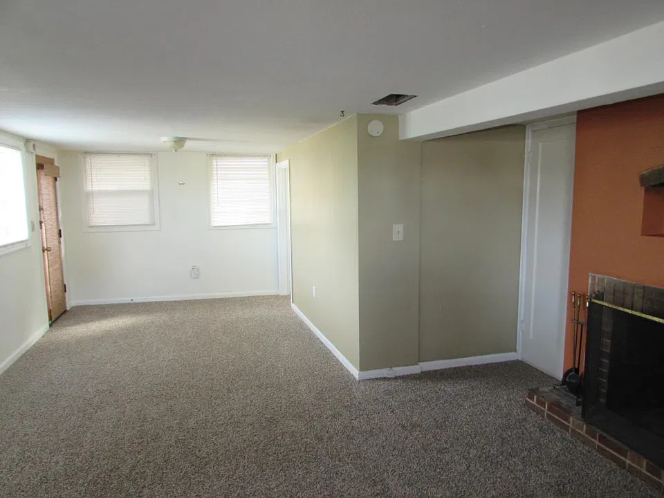 Living room with fireplace