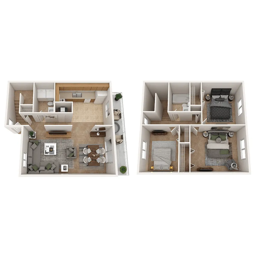 Floor plan Three Bedroom