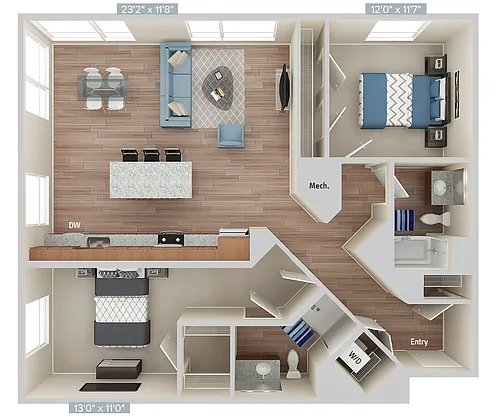 Floor plan 302