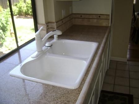 New granite Countertop, Sink and Faucet