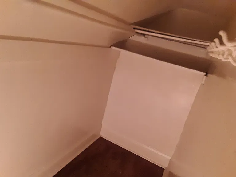 walk-in closet off of living room
