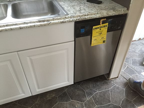 New cabinets & SS dishwasher
