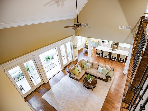 View from upstairs balcony