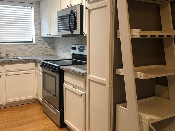 Kitchen with built in wine storage