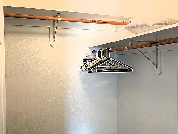 The inside of the walk-in closet.