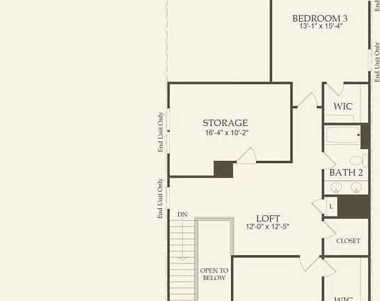 Floor plan for Second Floor
