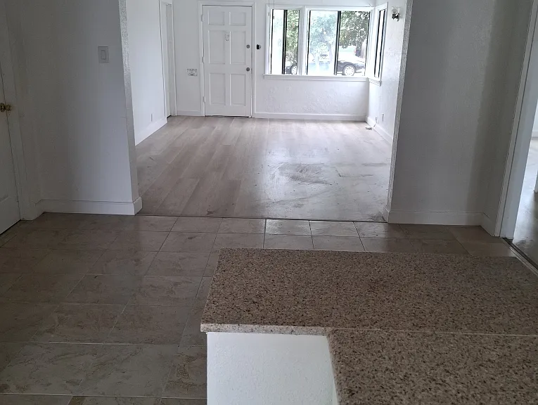 *View from Kitchen*
Dining area and living room