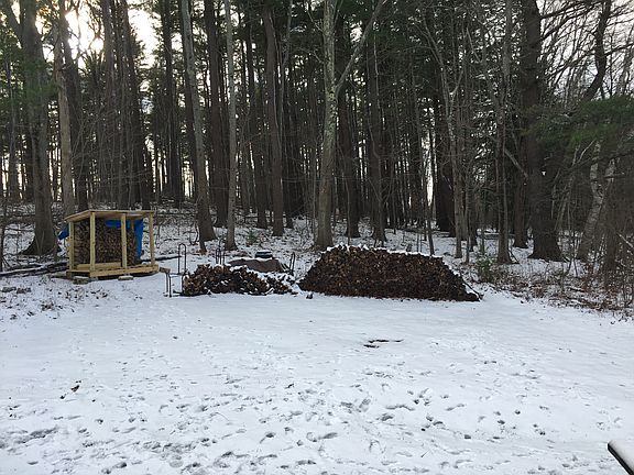 View from the deck in the winter.