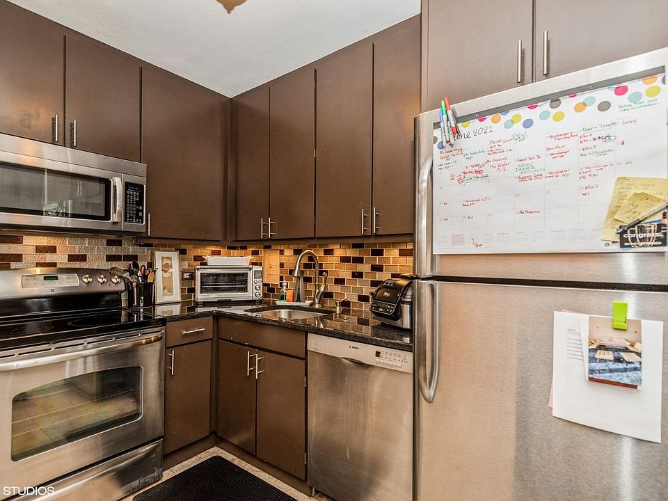 Open and updated kitchen.