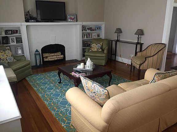 living room - built-ins and fireplace facade