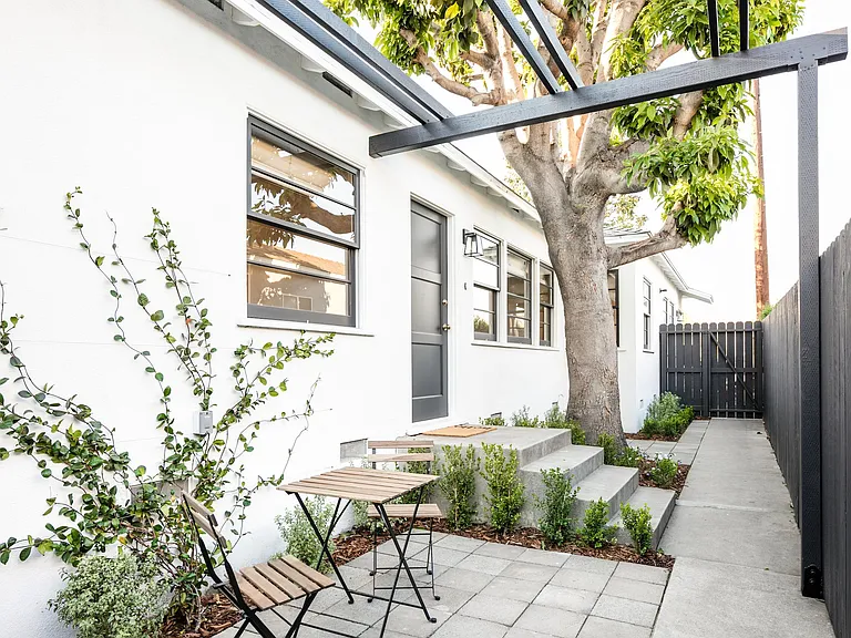 outdoor private patio