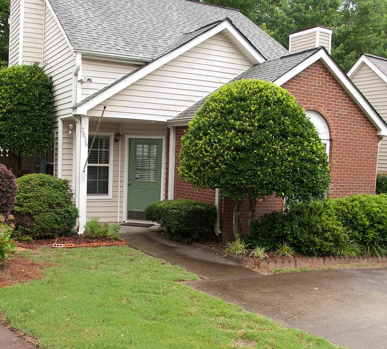 Front of home, private parking