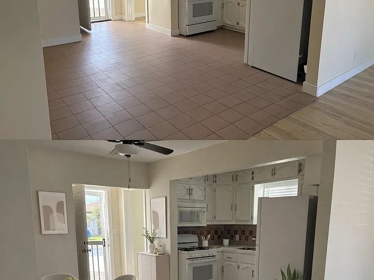 Kitchen and dining area