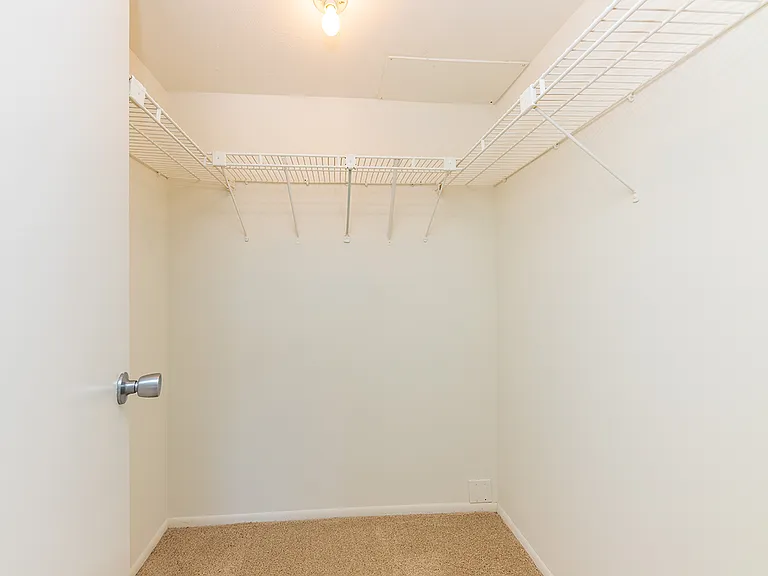 Walk-in closets in select floor plans
