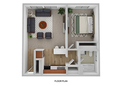 Floor plan One Bedroom