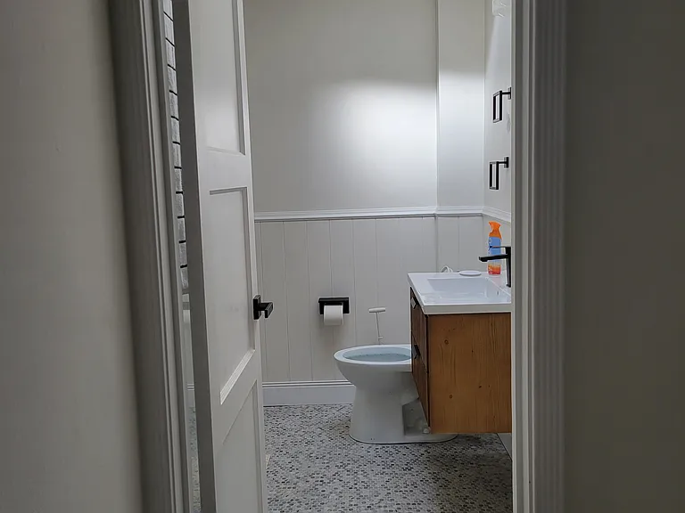 Bathroom from entry door