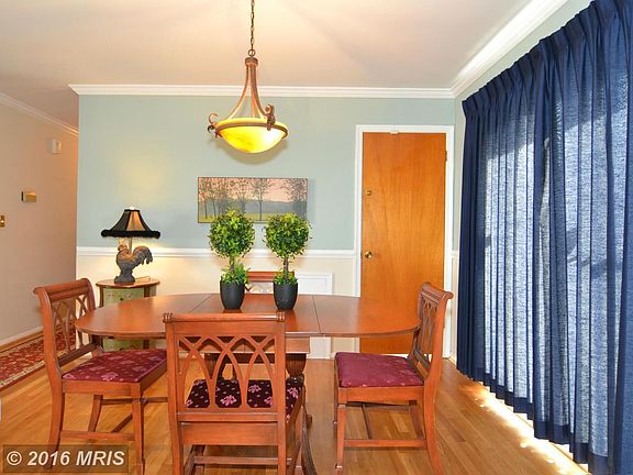 Dining Room with gleaming hardwood floors