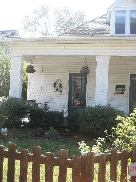 This is our house. The door on the left is the entrance to the apartment.