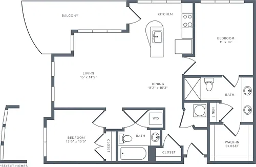 Floor plan B05 Renovated