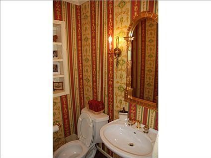 Updated powder room on main level