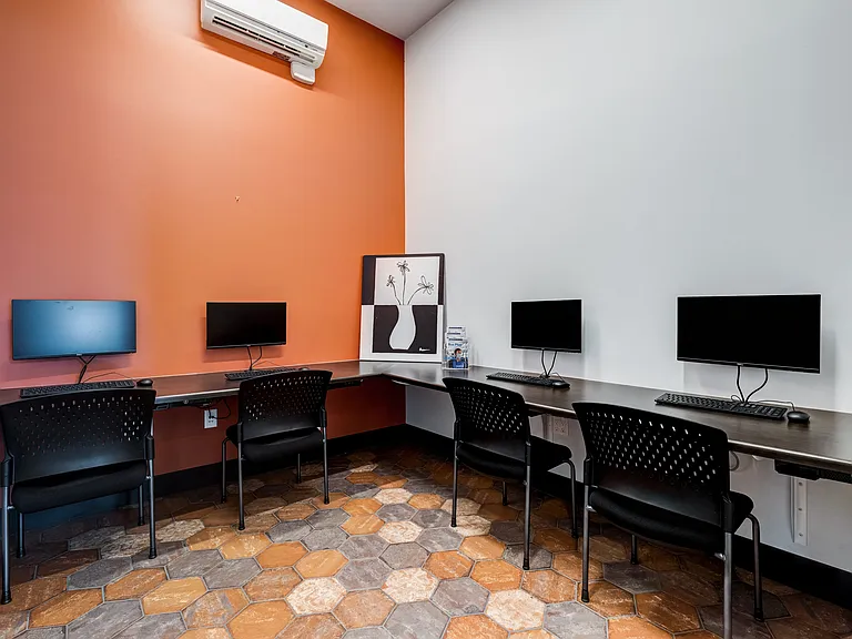 Business Center with Computer Stations