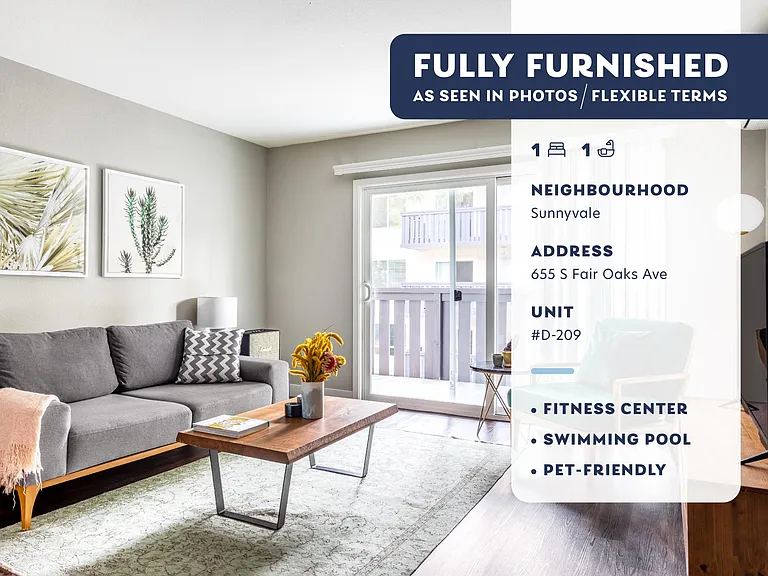 655 S Fair Oaks Ave, Apt #D-209, Sunnyvale