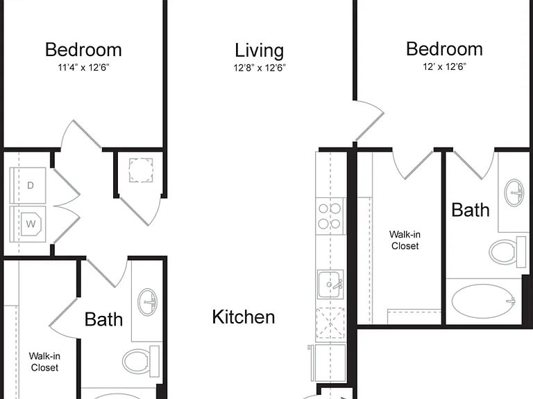 2 Bedroom 2 Bathroom 2 Bedroom 2 Bathroom