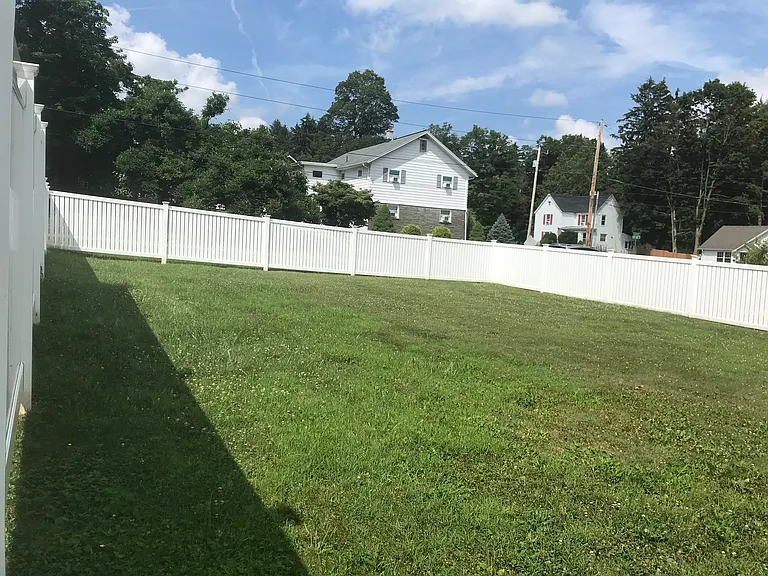 Interior of large private yard