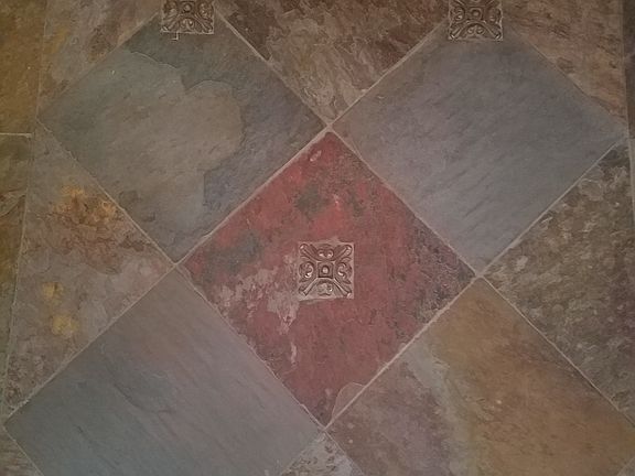 Front Entry w/Copper Inlay