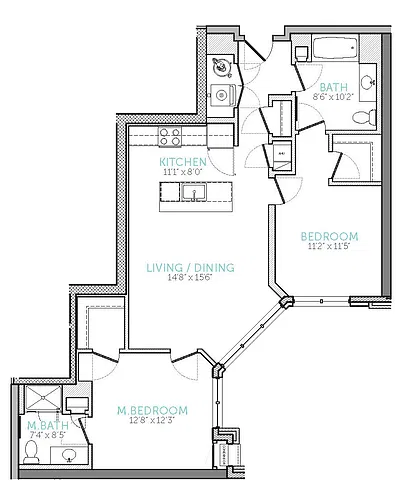 Floor plan 2-B1
