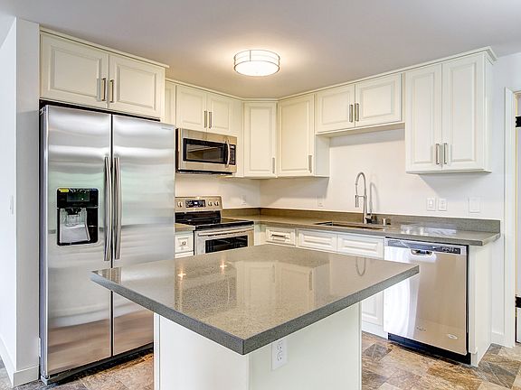 Kitchen with Quartz Counters