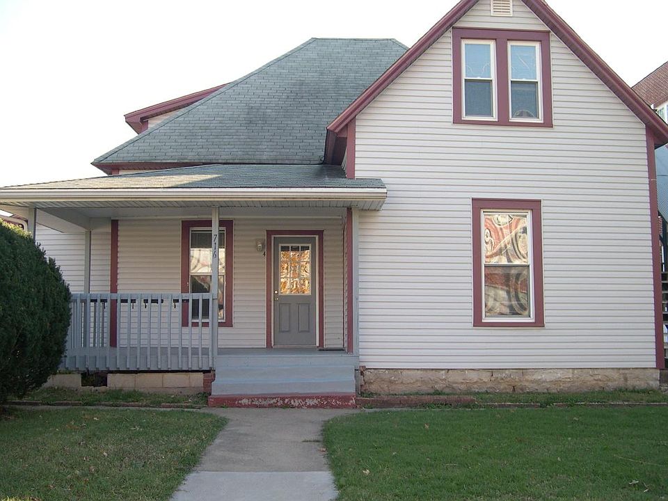 Stairs to loft off to right of house