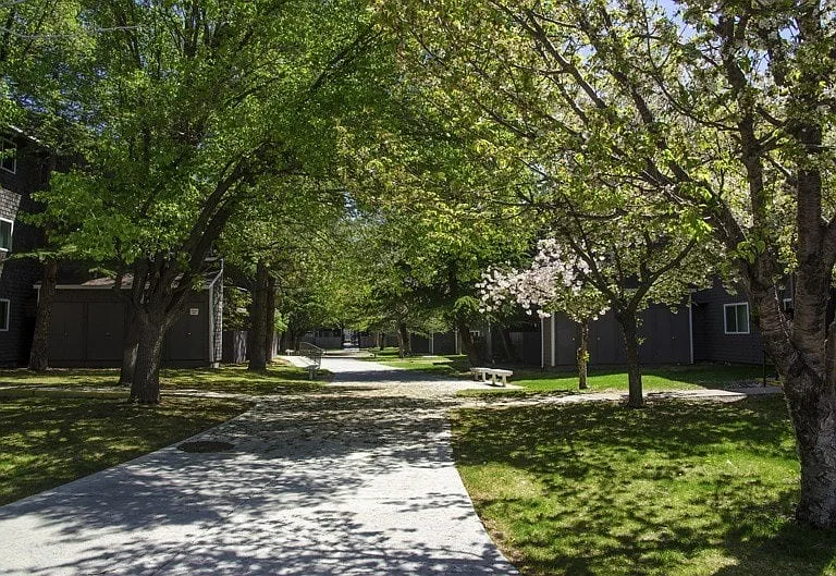 Exterior lush landscaping