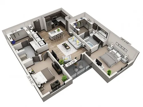 Floor plan San Gabriel