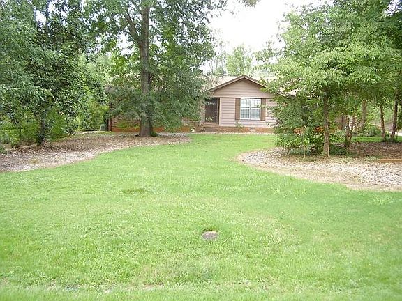 House front and front yard summer time