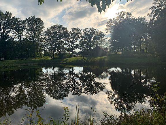 House and pond 