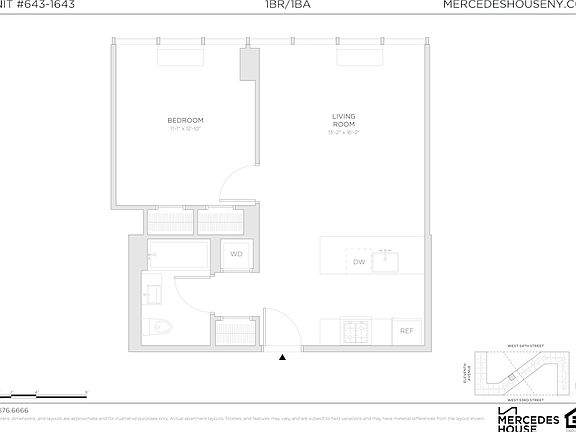 2nd image of 550 W 54th St #1543