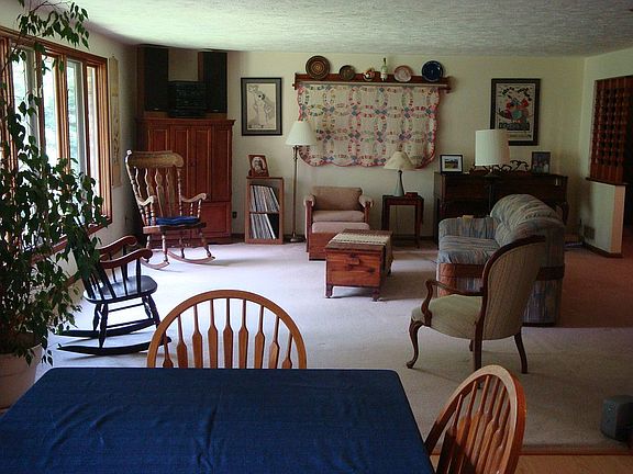 from dining into living room