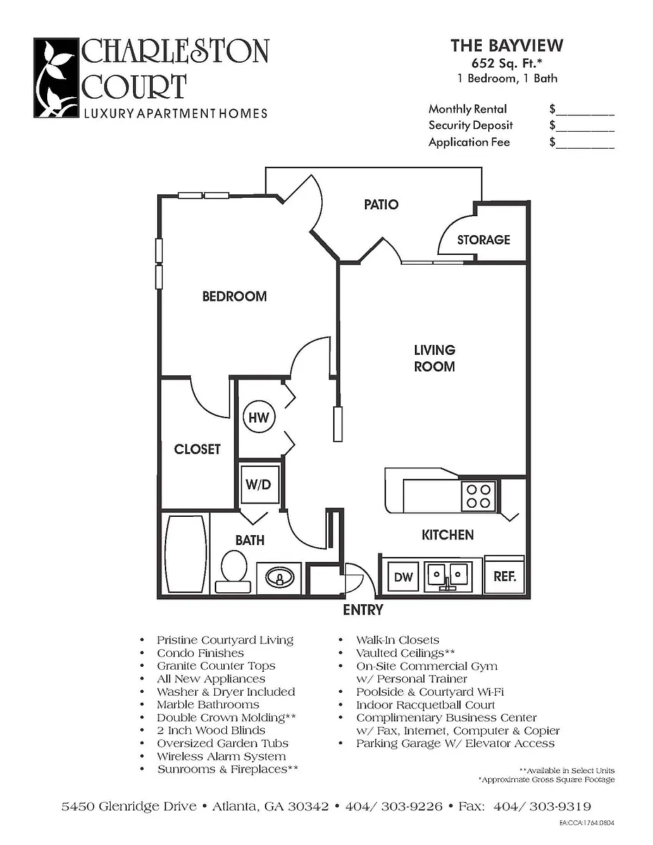 Floor plan 1A - The Bayview