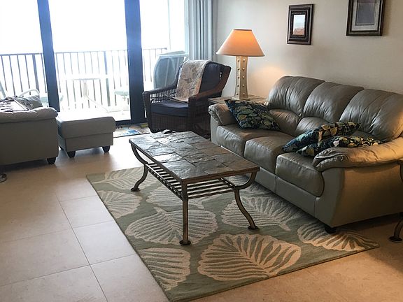 living room with new tile floor