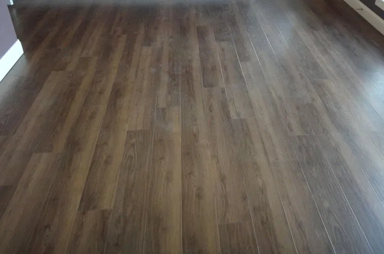 Beautiful hardwood flooring at Serenata Townhomes in San Diego, California.
