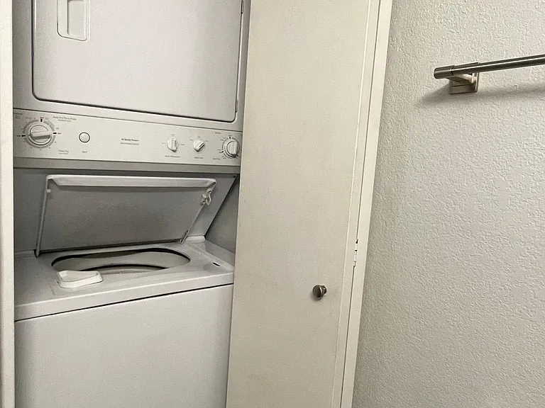 Washer/Dryer closet.