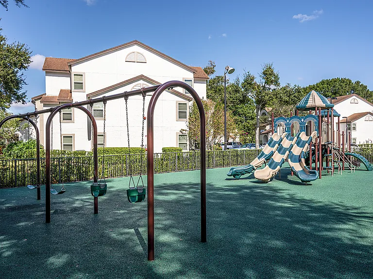 On-site playground and family-friendly outdoor space