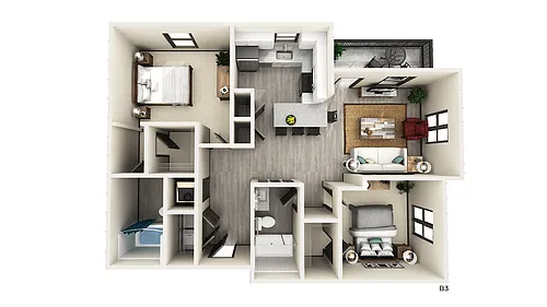 Floor plan B3